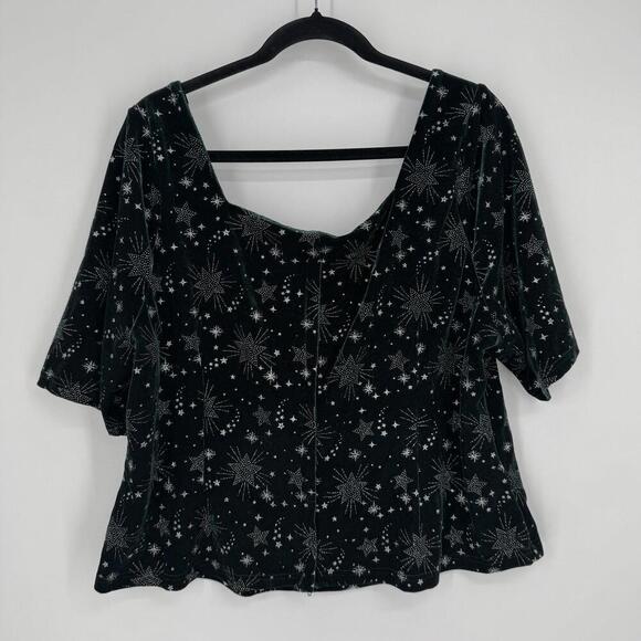Modcloth x Collectif top 18 green velvet star fairy festival renaissance plus - Picture 7 of 7